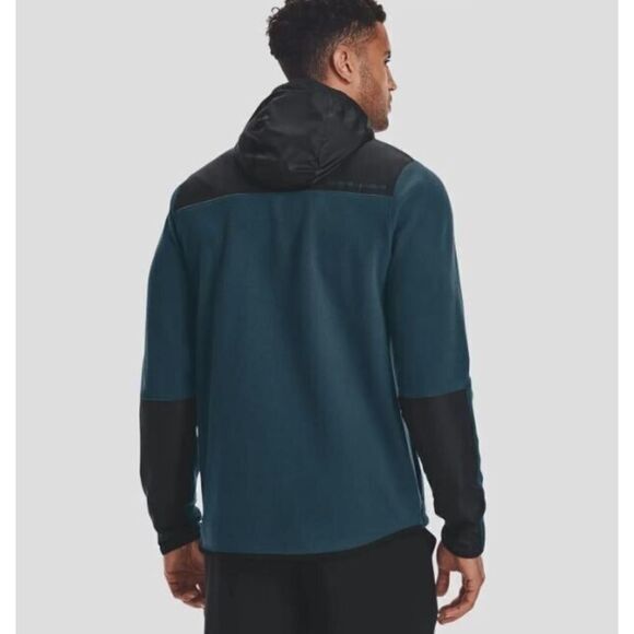 Under Armour 1366197 Men's Sz M Blue Note ColdGear Infrared Full-Zip Hoodie $80 - Picture 10 of 10